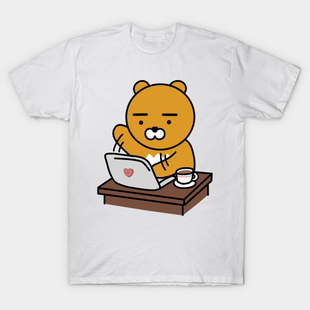 Hard Working Ryan | Latte Ryan | Cafe Ryan | Student Ryan T-Shirt by smileyfriend